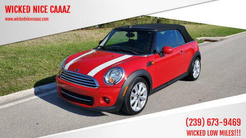 2013 MINI Convertible for sale at WICKED NICE CAAAZ in Cape Coral FL