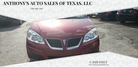 2009 Pontiac G6 for sale at Anthony's Auto Sales of Texas, LLC in La Porte TX