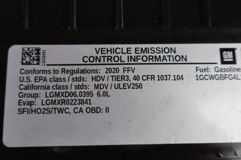 2020 Chevrolet Express 2500