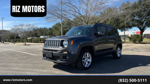 2017 Jeep Renegade for sale at RIZ MOTORS in Stafford TX