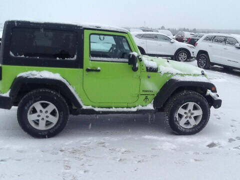 2012 Jeep Wrangler for sale at Garys Sales & SVC in Caribou ME