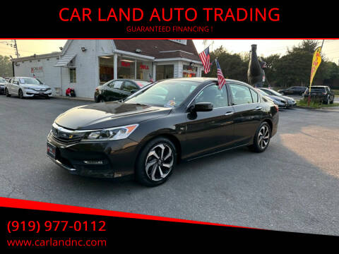 2016 Honda Accord for sale at CAR LAND  AUTO TRADING in Raleigh NC