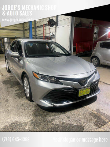 2020 Toyota Camry for sale at JORGE'S MECHANIC SHOP & AUTO SALES in Houston TX