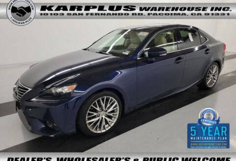2015 Lexus IS 250 for sale at Karplus Warehouse in Pacoima CA