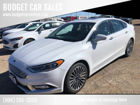 2018 Ford Fusion for sale at BUDGET CAR SALES in Amarillo TX