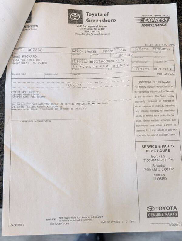 1995 Toyota T100 DX