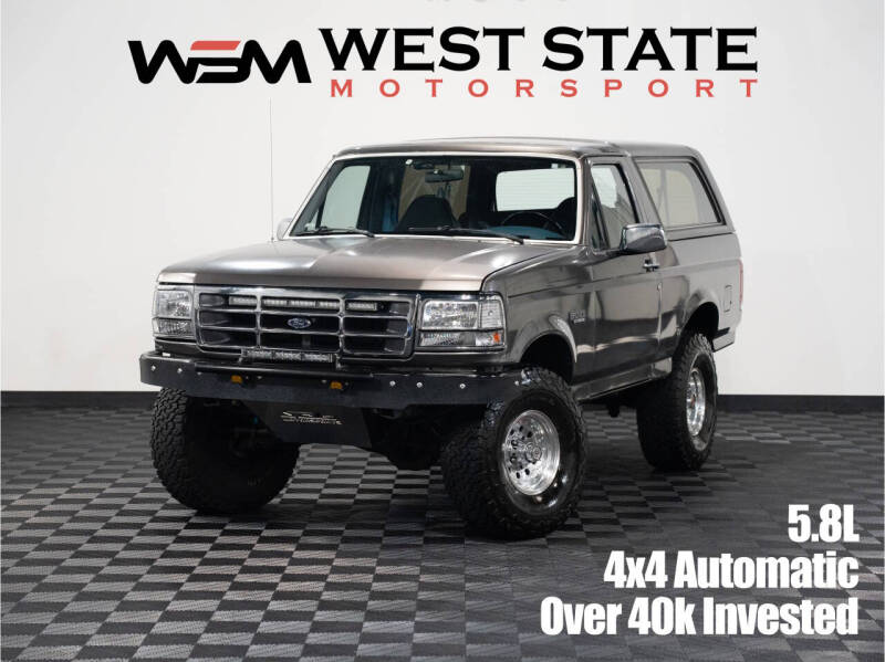 1993 Ford Bronco for sale at WEST STATE MOTORSPORT in Federal Way WA