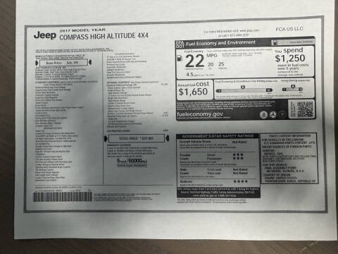 2017 Jeep Compass High Altitude