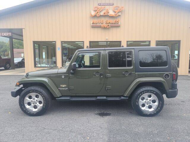 2015 Jeep Wrangler Unlimited for sale at K & L AUTO SALES, INC in Mill Hall PA