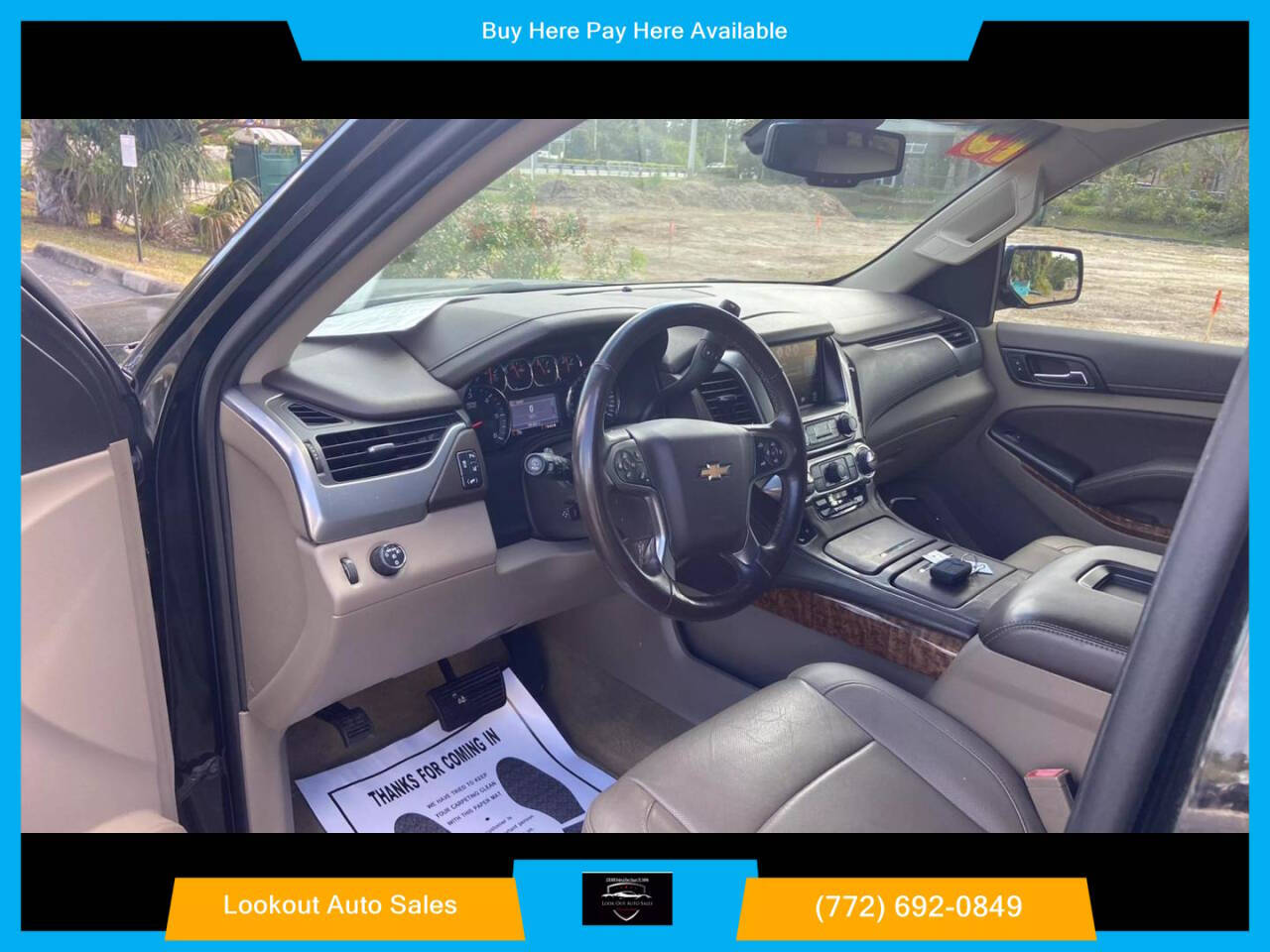 2015 Chevrolet Tahoe for sale at Lookout Auto Sales in Stuart, FL