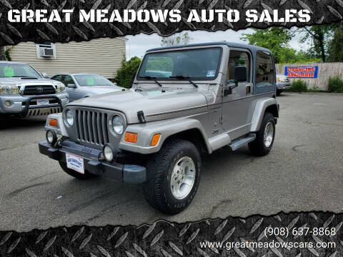 2001 Jeep Wrangler for sale at GREAT MEADOWS AUTO SALES in Great Meadows NJ
