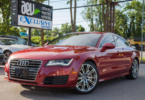 2013 Audi A7 for sale at EXCLUSIVE MOTORS in Virginia Beach VA