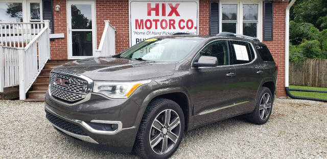 2019 GMC Acadia for sale at Hix Motor Co in Jacksonville, NC