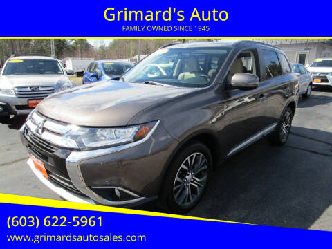 2016 Mitsubishi Outlander for sale at Grimard's Auto in Hooksett NH
