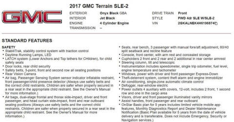 2017 GMC Terrain SLE-2