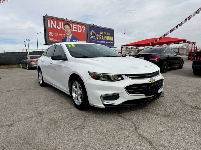 2018 Chevrolet Malibu for sale at URBINA AUTO SALES, LLC. in El Paso TX