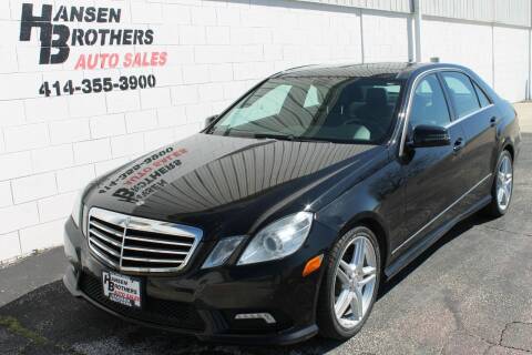 2011 Mercedes-Benz E-Class for sale at HANSEN BROTHERS AUTO SALES in Milwaukee WI