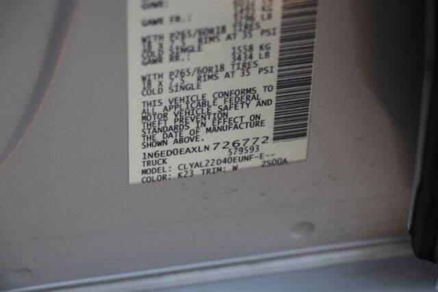 2020 Nissan Frontier