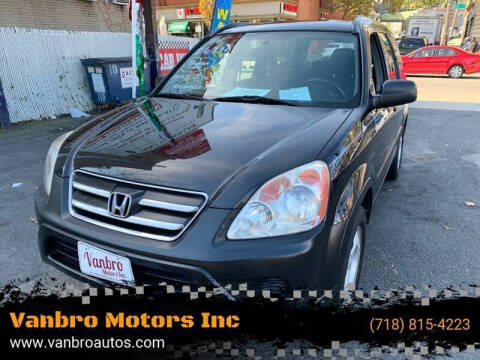 2006 Honda CR-V for sale at Vanbro Motors Inc in Staten Island NY