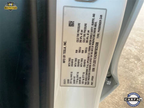 2021 Tesla Model 3 Standard Range Plus