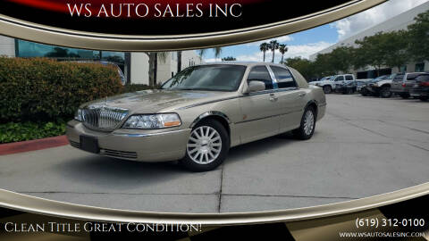 2004 Lincoln Town Car for sale at WS AUTO SALES INC in El Cajon CA