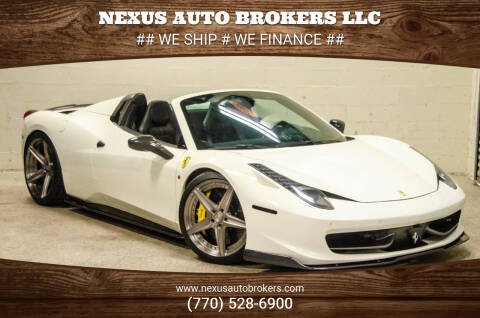2013 Ferrari 458 Spider for sale at Nexus Auto Brokers LLC in Marietta GA