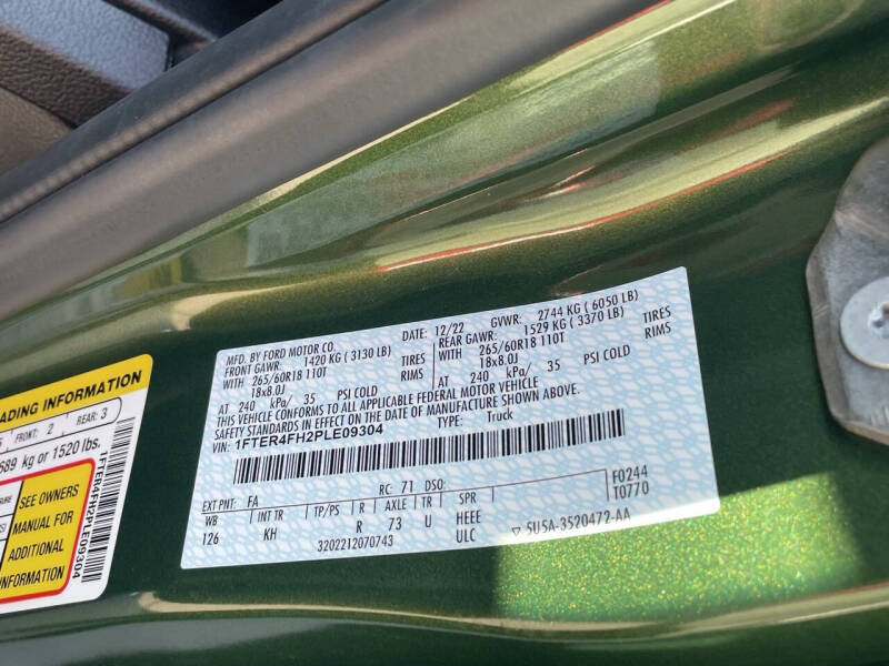 2023 Ford Ranger Lariat