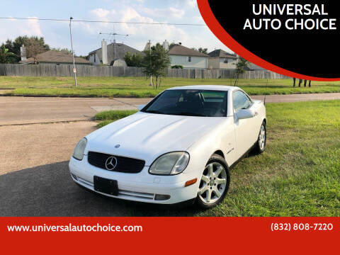 1999 Mercedes-Benz SLK for sale at UNIVERSAL AUTO CHOICE in Houston TX