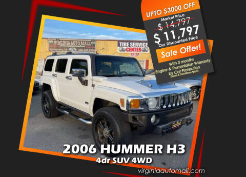 2006 HUMMER H3 for sale at Virginia Auto Mall in Woodford VA