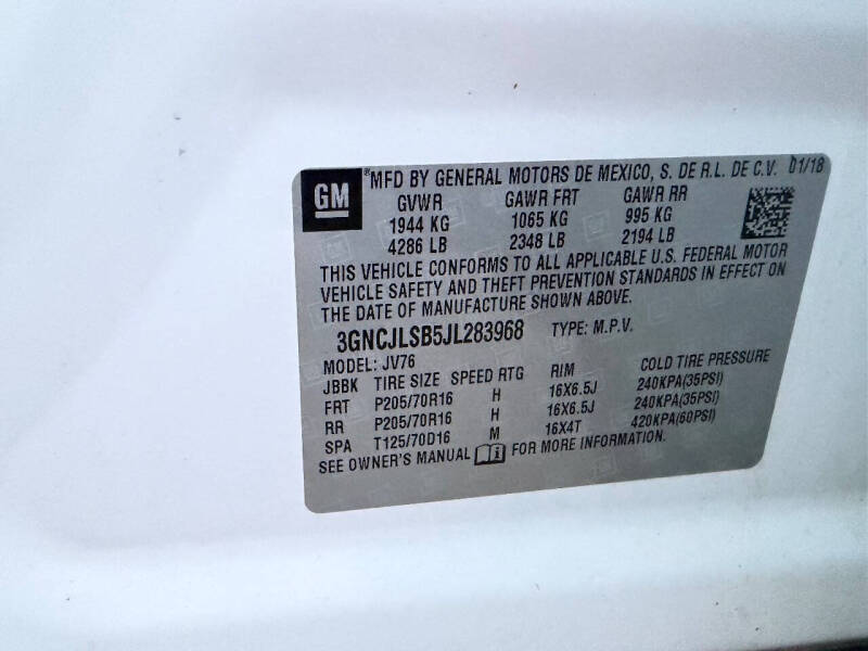 2018 Chevrolet Trax LT