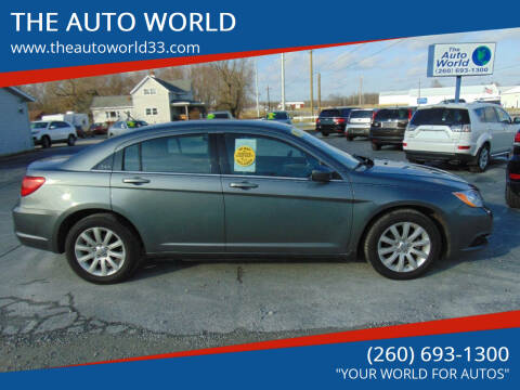 2012 Chrysler 200 for sale at THE AUTO WORLD in Churubusco IN