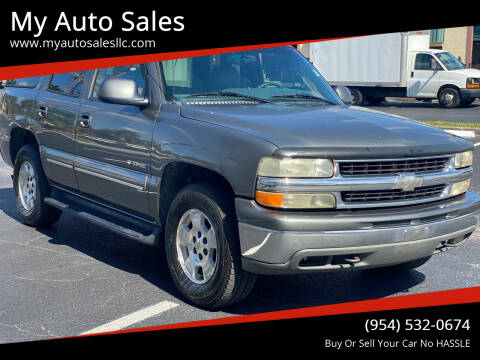 2001 Chevrolet Tahoe for sale at My Auto Sales in Margate FL