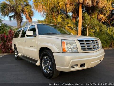 2004 Cadillac Escalade ESV for sale at Autohaus of Naples in Naples FL