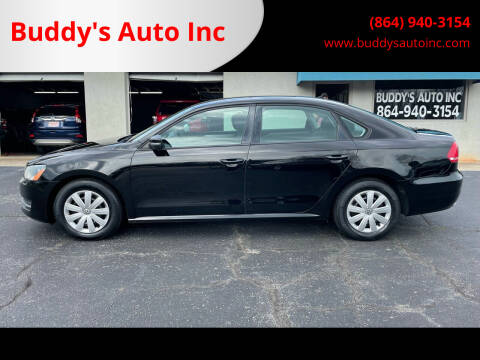 2013 Volkswagen Passat for sale at Buddy's Auto Inc in Pendleton SC
