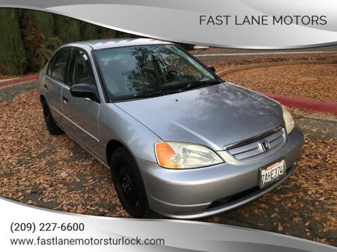 2001 Honda Civic for sale at Fast Lane Motors in Turlock CA