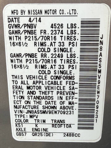 2014 Nissan Rogue Select S
