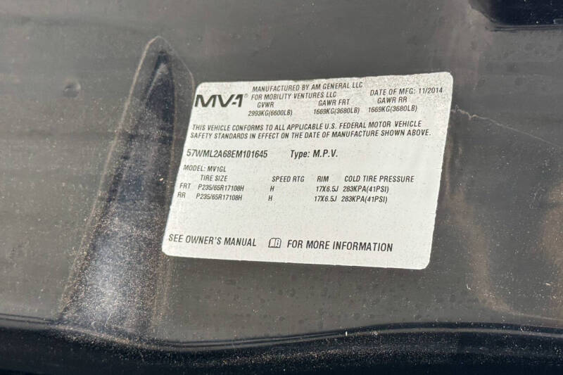 2014 AM General MV-1