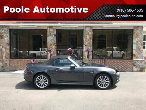 2018 FIAT 124 Spider for sale at Poole Automotive in Laurinburg NC