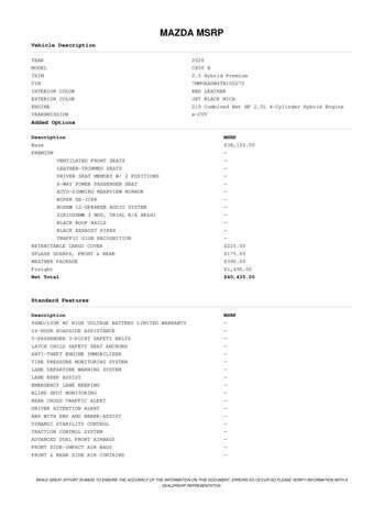 2026 Mazda CX-50 Hybrid Premium