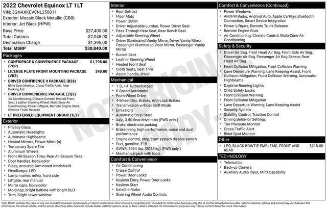2022 Chevrolet Equinox LT