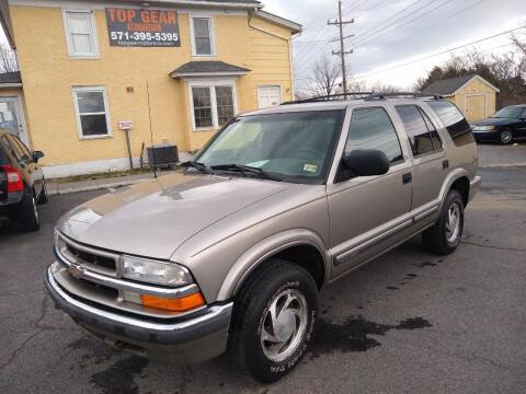 2001 Chevrolet Blazer for sale at Top Gear Motors in Winchester VA