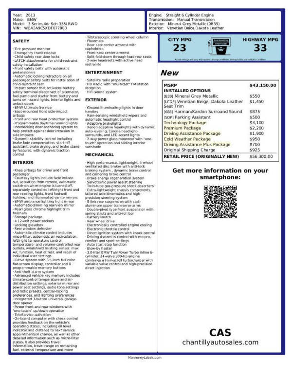 2013 BMW 3 Series 335i