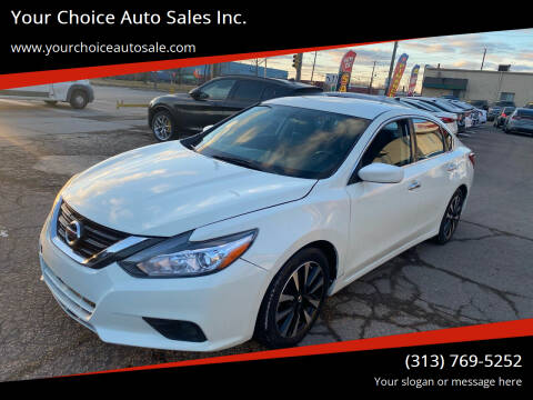 2018 Nissan Altima for sale at Your Choice Auto Sales Inc. in Dearborn MI