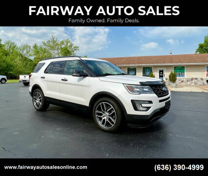 2016 Ford Explorer for sale at FAIRWAY AUTO SALES in Washington MO