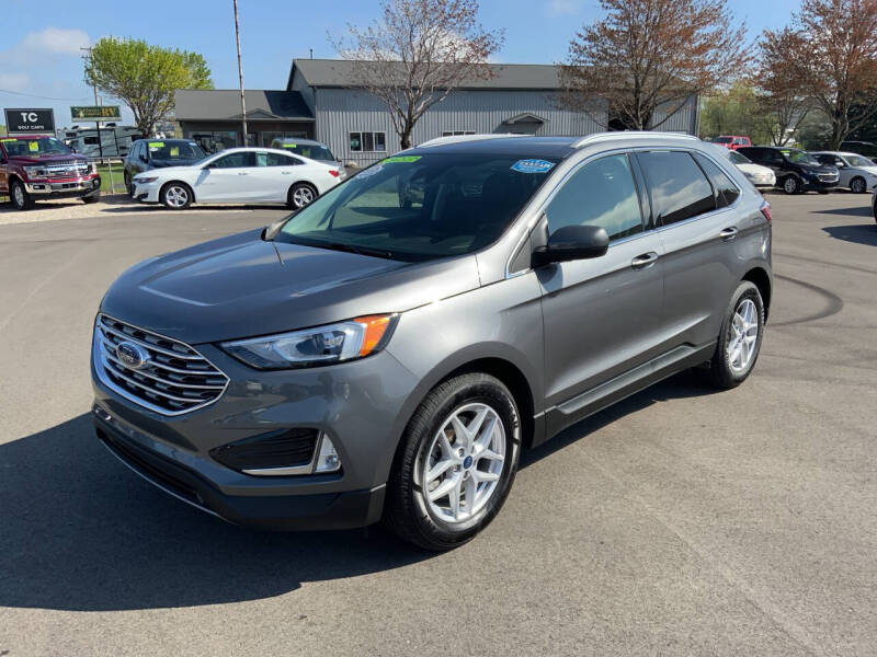 Used 2021 Ford Edge SEL with VIN 2FMPK4J9XMBA56508 for sale in Traverse City, MI