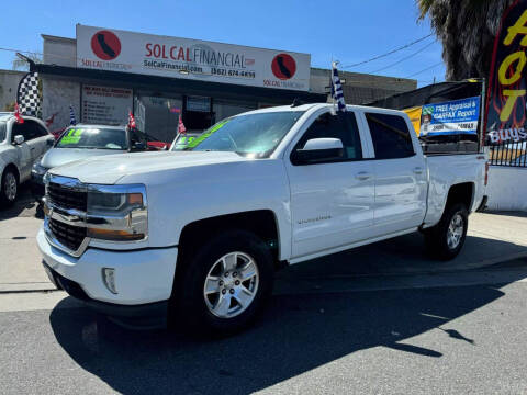 2016 Chevrolet Silverado 1500 for sale at Sol Cal Financial Corp in Whittier CA