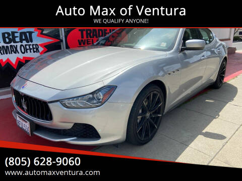 2014 Maserati Ghibli for sale at Auto Max of Ventura in Ventura CA