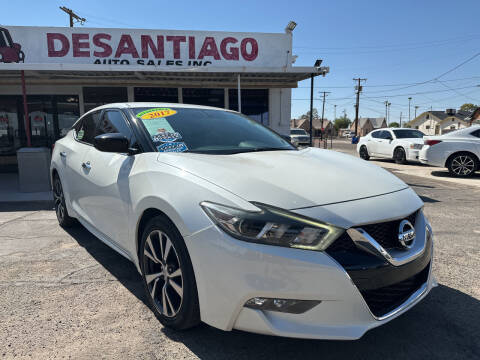 2017 Nissan Maxima for sale at DESANTIAGO AUTO SALES in Yuma AZ