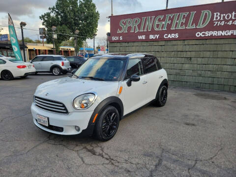 2012 MINI Cooper Countryman for sale at SPRINGFIELD BROTHERS LLC in Fullerton CA
