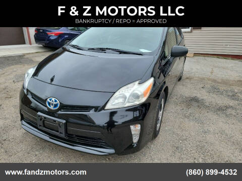2015 Toyota Prius for sale at F & Z MOTORS LLC in Vernon Rockville CT